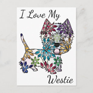 Eu Amo o Meu Cartão Postal Westie