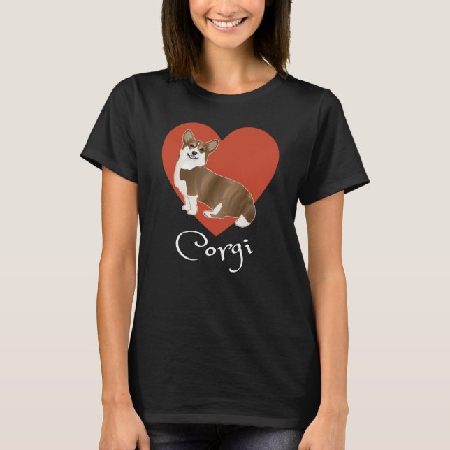 Eu amo o meu Corgi! Camiseta (Frente)