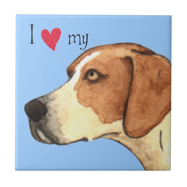 Eu Amo o meu Foxhound Americano (Frente)