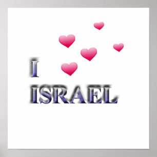 Eu amo o poster de Israel
