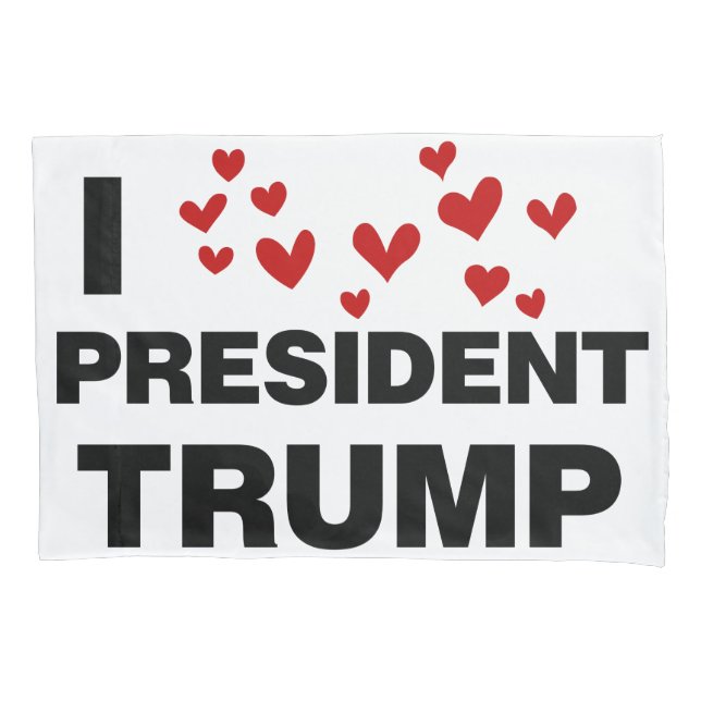 Eu Amo O Presidente Trump Hearts (Frente-Esquerda)