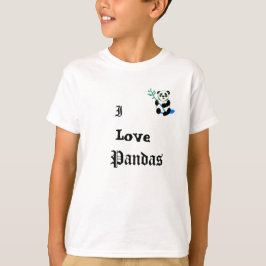 Eu Amo O Suéter Pandas Kids