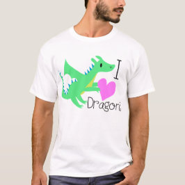 Eu amo o t-shirt que dos dragões eu amo a camisa