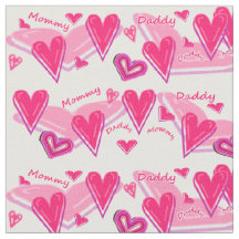 Eu amo o tecido das mamães & do pai