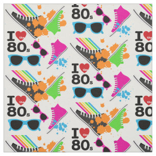 Eu amo o tecido do anos 80