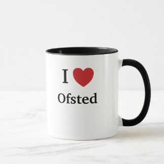 Eu amo Ofsted - caneca BRITÂNICA da piada do