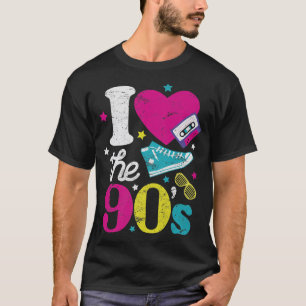 Eu amo os Camisas Festas de 90 e Camisetas de Músi