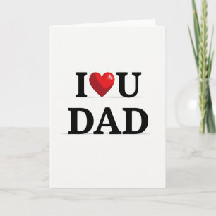 Eu Amo Papai Cartão de Arte