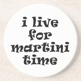 Eu amo para a porta copos do tempo de Martini