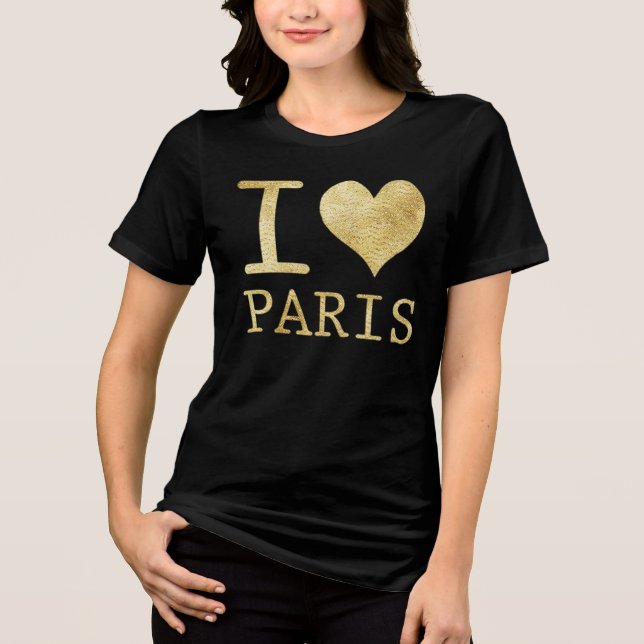 EU AMO PARIS FAUX GLITTER T SHIRTS (Frente)