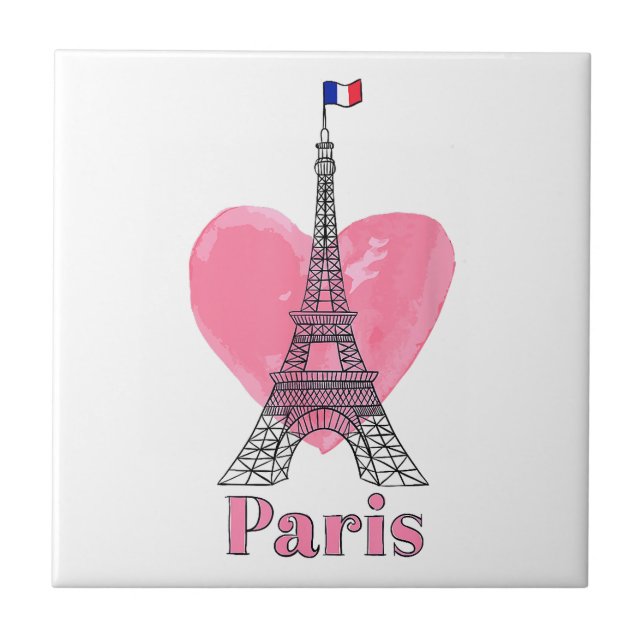 Eu Amo Paris Torre Eiffel França Presente (Frente)