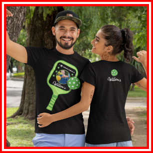 Eu Amo Pickleball Paddle Verde Cute Esportes FOTO