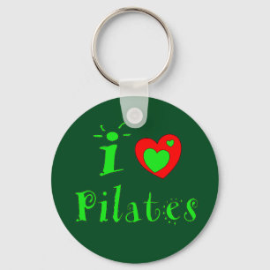 Eu Amo Pilates Chaveiro