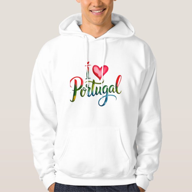 Eu Amo Portugal Moletom – Presente Português, Lisb (Frente)