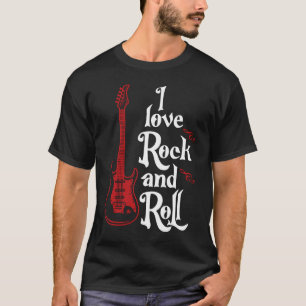 Eu amo Rock e Roll Camiseta