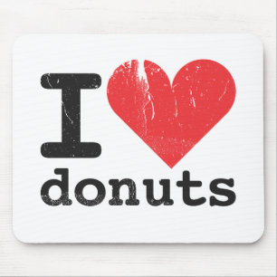 Eu amo rosquinhas Mousepad