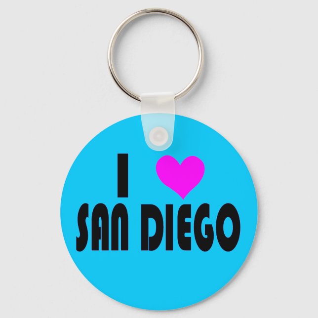 Eu amo San Diego California chaveiro (Frente)