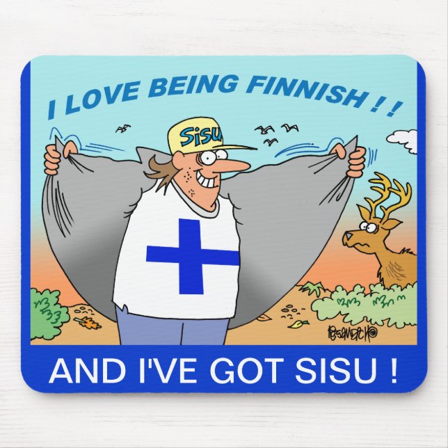 EU AMO SER MOUSEPADS FINLANDÊS (Frente)