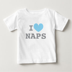 Eu amo sonecas camiseta engraçada de bebê para cri