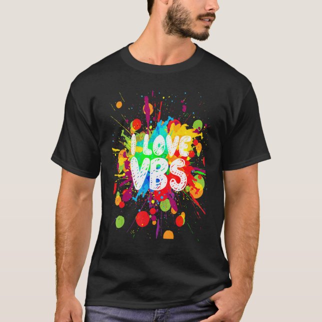 Eu Amo Tinta De Bíblia De Vbs De Camisa De Tripula (Frente)