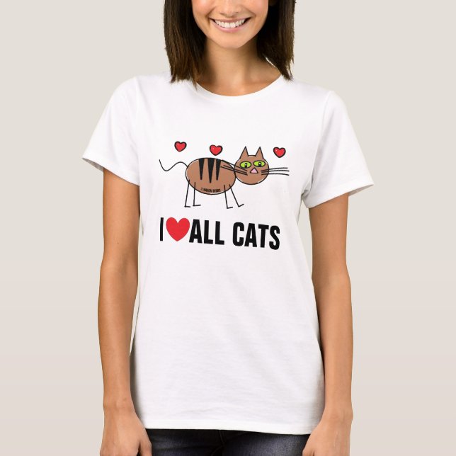 Eu Amo Todos Os Gatos De Camisa (Frente)