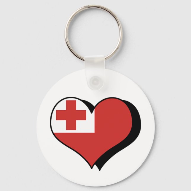 Eu Amo Tonga Chaveiro (Frente)