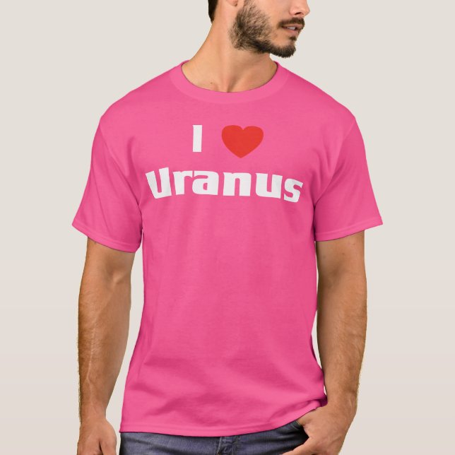 Eu Amo Urano Camisa Astronomia Espacial Teto Plane (Frente)
