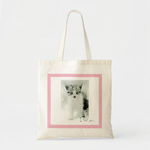 Eu amo você Bolsa de Tote de Gatinho