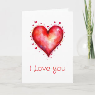 Eu Amo Você Cartão de design Corações de Amor