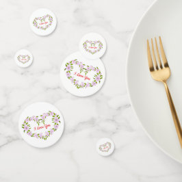 Eu amo você Flores fofas