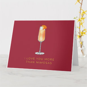 Eu amo você mais do que cartão de Mimosas