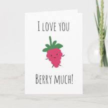 Eu amo você muito cartão de frutas