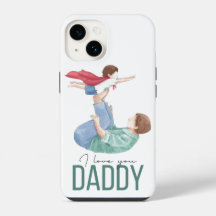 Eu Amo Você Papai Super-herói Pai e Filho Telefone