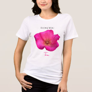 Eu Amo Você - Rosa - Personalizado de Valentines