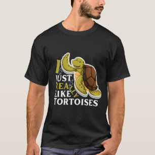 Eu Apenas Gosto Muito de Tartarugas Camiseta Diver