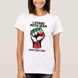 Eu Apoio a Camiseta Anti Guerra do Irã