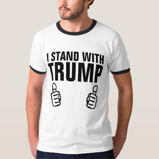 EU APOIO DONALD TRUMP 2024 Camisetas (Frente)