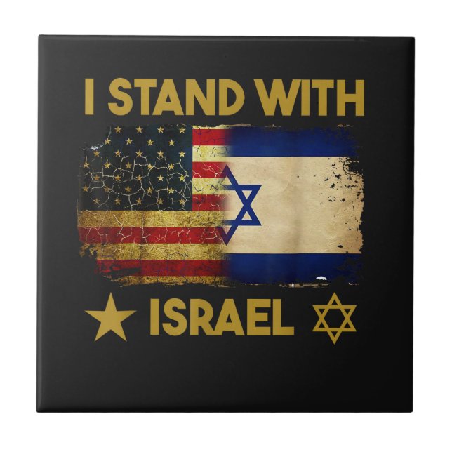 Eu Apoio Israel Bandeira da América (Frente)