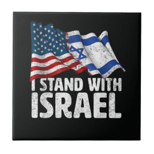 Eu Apoio Israel EUA Bandeira Americana
