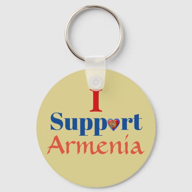 Eu apoio o Chaveiro da Armênia (Frente)