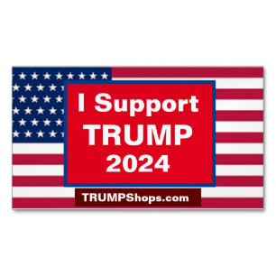 Eu apoio o pacote TRUMP 2024 de 25 cartões magné