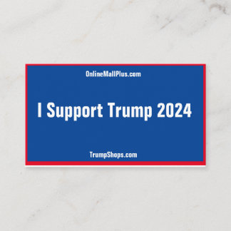 Eu apoio os Cartões de visitas Trump 2024