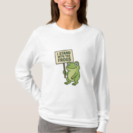 Eu Apoio os Sapos – Camiseta de Tipografia Minimal