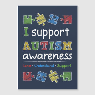 Eu Apoio Puzzles de Conscientização do Autismo 