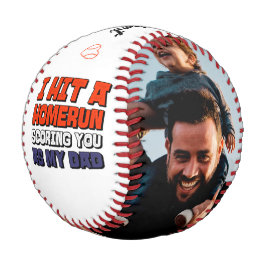 Eu Atingi Um Baseball De Dia de os pais De Fotogra