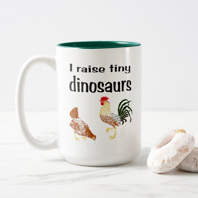Eu aumento a caneca minúscula dos dinossauros (Com Donut)
