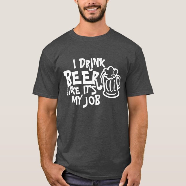 EU BEBO CERVEJA COMO SE FOSSE A MINHA CAMISA DE TR (Frente)