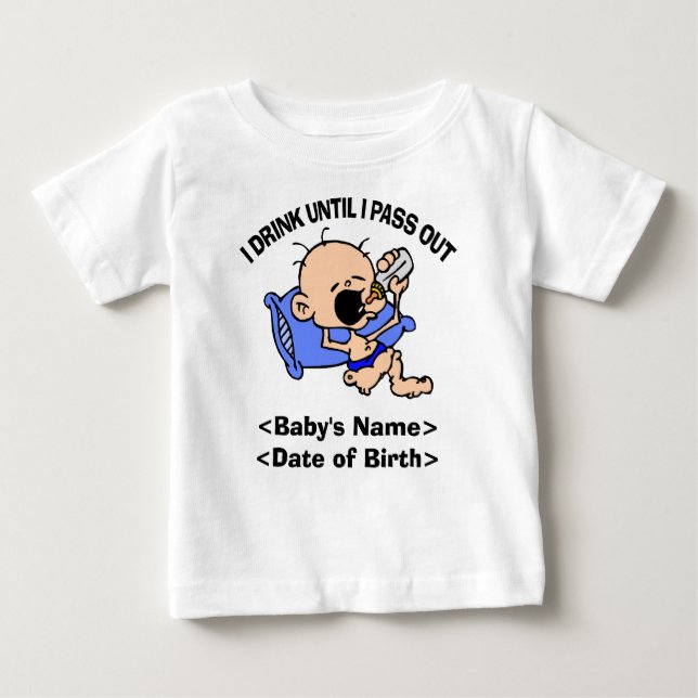 Eu Bebo Personalizado Até Passar A Camisa T (Frente)
