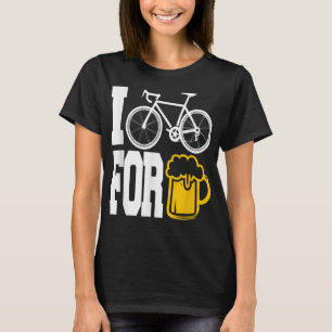 EU BEIJO POR CERVEJA - Engraçada Camisa De Ciclage