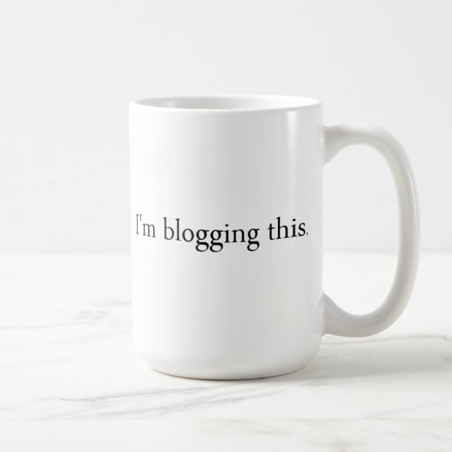 Eu blogging esta caneca (Direita)